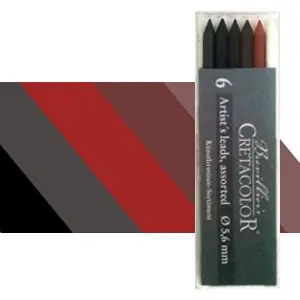 Cajita 6 Minas surtidas Cretacolor 5.6 mm. Mejor Precio