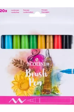 Envío Inmediato Set de 20 rotuladores Brush Pen Ecoline