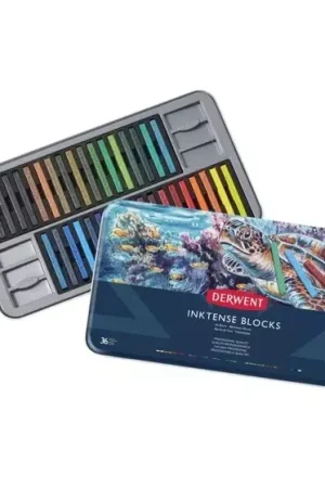 Oferta Caja metálica 36 barras Inktense Blocks Derwent