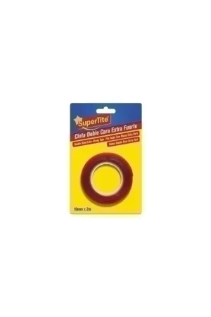 CINTA DOBLE CARA SUPERTITE 2mx19mm FUERT - 11901468/1243 Mejor Calidad