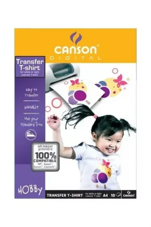 Transferencia Digital Creative Tejidos Claros Canson A4 140g/m² Envío Internacional