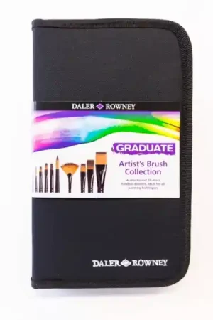 Imprescindible (Must-Have) Estuche con cremallera y 10 pinceles Daler Rowney