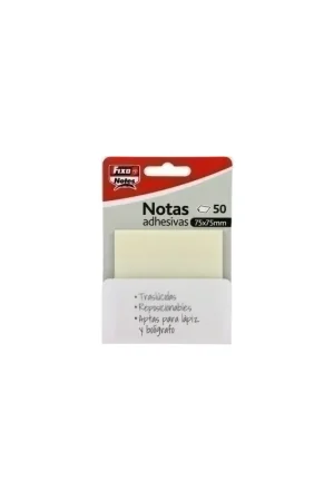 Barato TACO NOTAS FIXO 50h 75x75 TRANSPARENTES - 26901536/65007800