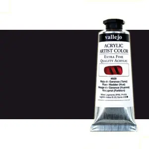 Acrílico Vallejo Artist n. 301 color negro carbón (60 ml) Súper Precio