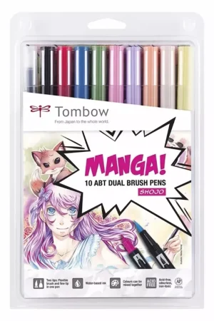 Set de 10 rotuladores Dual Brush Manga Shojo Tombow Tendencia
