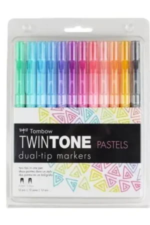 Set de 12 rotuladores Tombow TWINTONE Pastel Envío Internacional