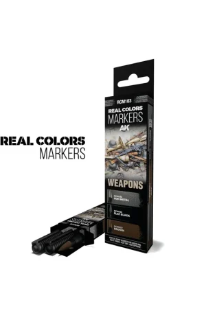 WEAPONS - SET 3 REAL COLORS MARKERS Popular