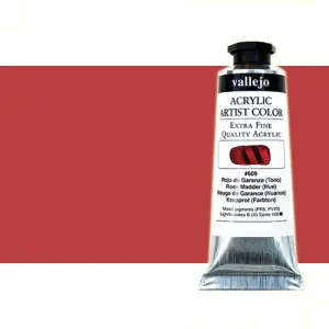 Auténtico Acrílico Vallejo Artist n. 606 color primario rojo quinacridona magenta (60 ml)