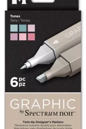 Set de 6 rotuladores Spectrum Noir Graphic Tones Súper Precio