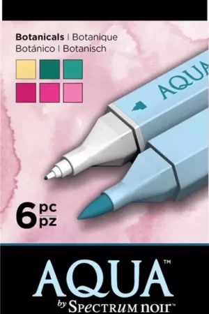 Auténtico Set de 6 rotuladores acuarelables Spectrum Noir Aqua Botanicals