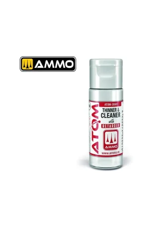 ATOM Diluyente y Limpiador con Retardante 20mL Profesional