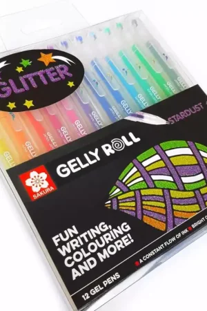SUPER OFERTA **50%** Set de 12 bolígrafos de gel Gelly Roll Stardust De Moda