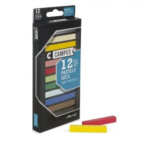 Mayoreo Caja pastel seco 12 colores Campus Raphael
