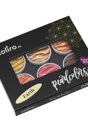 Set de 6 Pigmentos Coliro Finetec Earth Pearl Colors Entrega Rápida