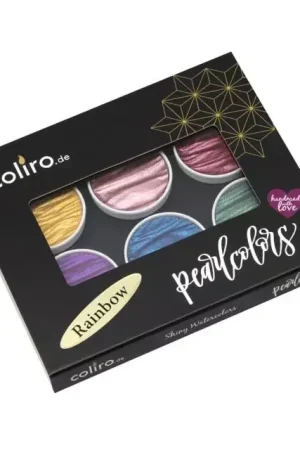 Garantía De Devolución De Dinero Set de 6 Pigmentos Coliro Finetec Rainbow Pearl Colors