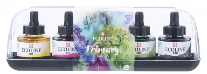 Gran Oferta Set de 5 Ecoline Primary acuarela líquida