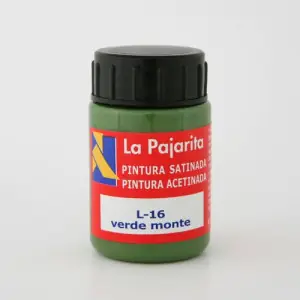 Certificado Tempera La Pajarita Verde Monte  L-16, 35 ml.