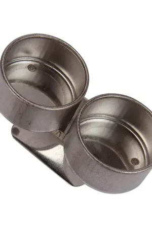 Aceitera metálica de 2 pocillos Original