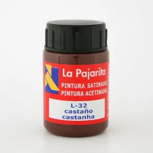 Tempera La Pajarita Castaño L-32, 35 ml. Disponible Ahora
