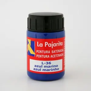 Tempera La Pajarita Azul Marino L-36, 35 ml. Precio Bajo