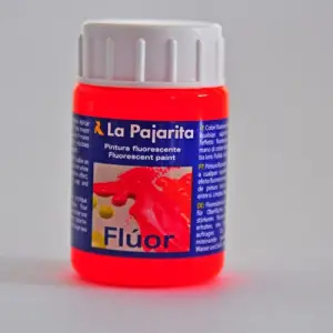Tempera La Pajarita Naranja Fluorescente F-02, 35 ml. Entrega Rápida