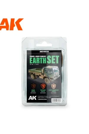 EARTH SET – ENAMEL LIQUID PIGMENT – PIGMENTO LÍQUIDO Mejor Calidad