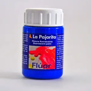 Tempera La Pajarita Azul Luminoso Fluorescente F-05, 35 ml. Ordenar Ahora Mismo