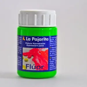 Rebajas Tempera La Pajarita Verde Cesped Fluorescente F-06, 35 ml.