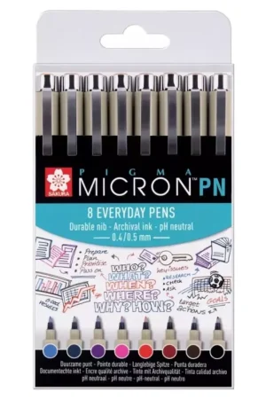 Envío Inmediato Set de 8 rotuladores Pigma Micron PN