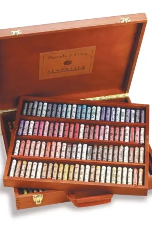 Caja de Madera de Lujo 175 Pasteles Sennelier Nueva Colección