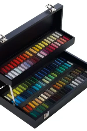 Premium Caja de Madera 120 Medios Pasteles Sennelier