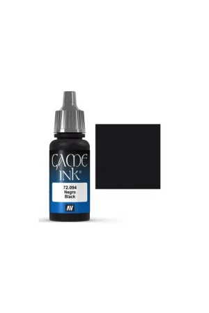 Game Color Tinta Negro 17ml Alta Calidad