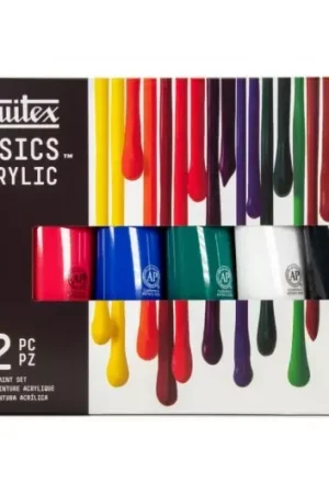 Hecho A Mano Set 12 acrílicos primarios Basics Liquitex 118ml