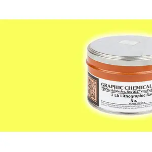 Tinta Litografica Amarillo Primavera Graphic Chemical, 425 ml. Precio Rebajado