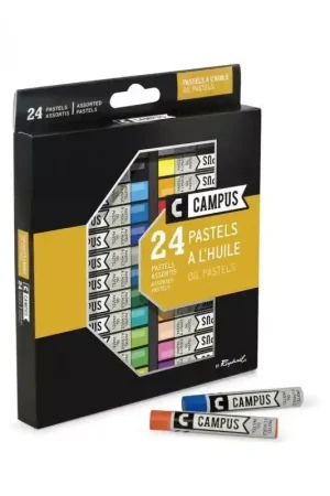 Set 24 pasteles al óleo Campus Raphael Garantía De Devolución De Dinero
