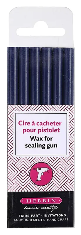 Novedad Set de 6 barras de lacre Azul oscuro Herbin