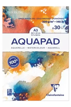 Bloc acuarela Aquapad Clairefontaine A3 300g/m² No Te Lo Pierdas