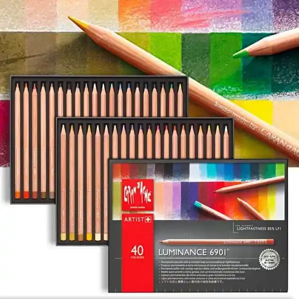 Caja 40 lápices de color Luminance Caran D'Ache Envío Exprés