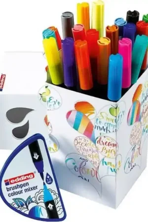 Set de 20 rotuladores punta pincel Edding Profesional