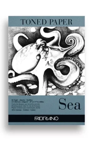 Bloc Toned Paper Sea A4 120g/m² Fabriano Mejor Calidad