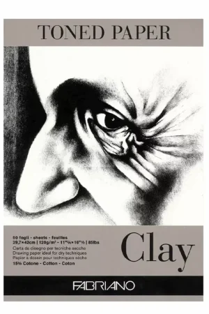 Premium Bloc Toned Paper Clay A3 120g/m² Fabriano