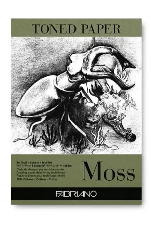Bloc Toned Paper Moss A3 120g/m² Fabriano Original