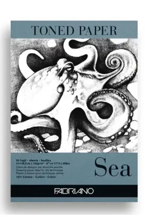 Bloc Toned Paper Sea A3 120g/m² Fabriano Pago Seguro