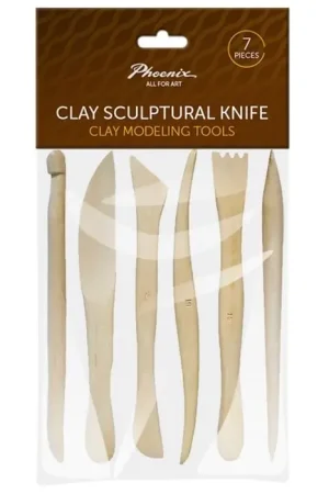 Set de 6 Espatulas de Madera para Modelar Phoenix Bestseller