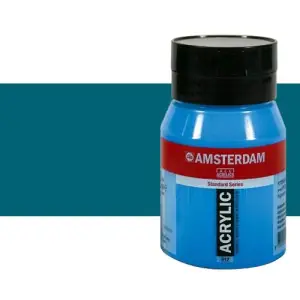 Económico Acrílico Amsterdam n. 557 color azul verdoso (500 ml)