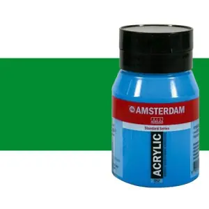 Alta Calidad Acrílico Amsterdam n. 618 color verde permanente claro (500 ml)