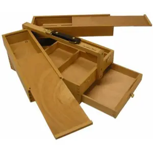 Directo De Fábrica Caja de madera multiusos con asa (24x34x15 cm)