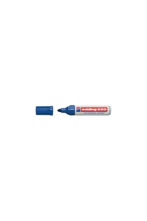 MARCADOR PERMANENTE PUNTA REDONDA 3-4MM 550 AZUL EDDING 550-03 Lujoso