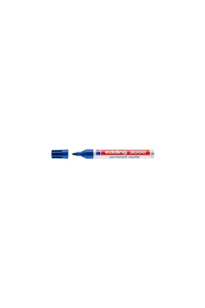 MARCADOR PERMANENTE PUNTA REDONDA 1.5-3MM 3000 AZUL EDDING 3000-03 Hecho A Mano