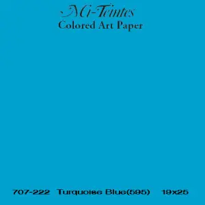 Mi-teintes Canson Azul Turquesa, 160 gr., 50x65 cm. Edición Limitada